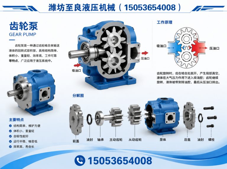 潍城区潍坊至良液压机械展示图